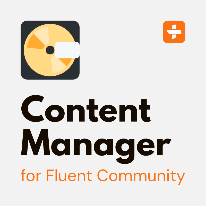 Content Manager for Fluent Community