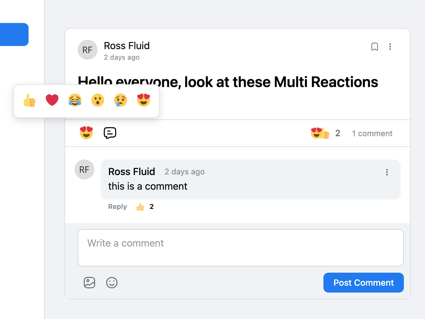 Show Reaction Counts on Posts