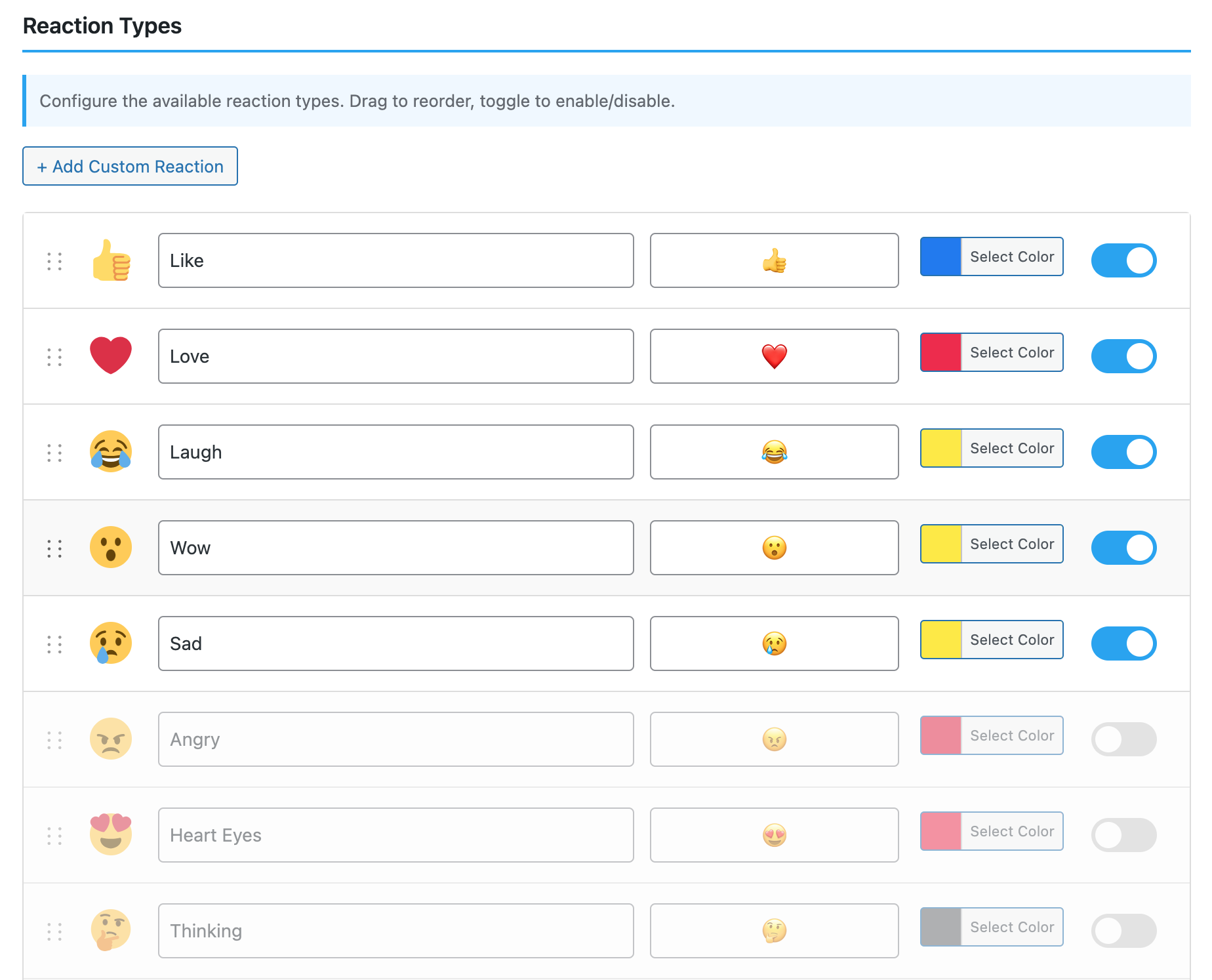 Pick Your Chosen Reactions